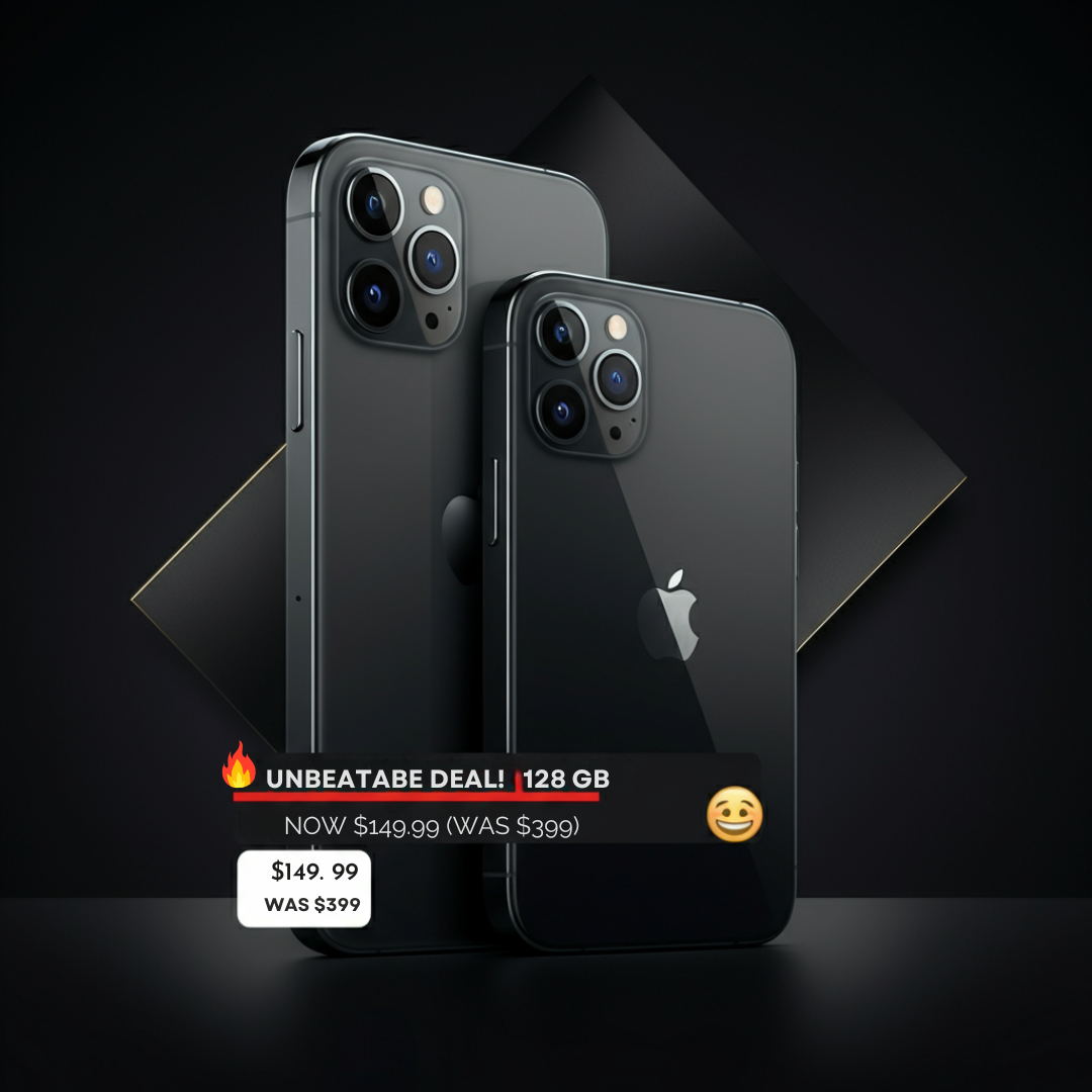 Black Apple iPhone 13 showcasing its sleek design and dual-camera system.