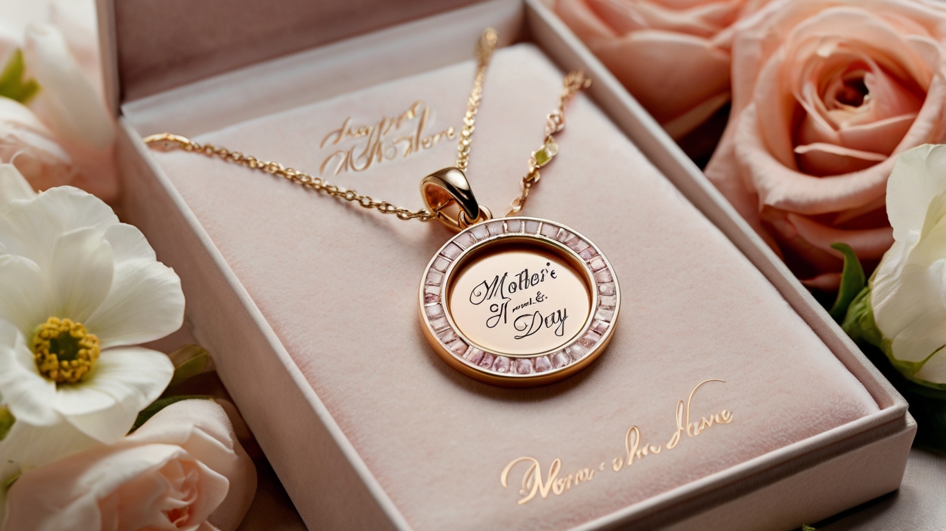 A heart-shaped pendant inscribed with a personalized message, symbolizing love and sentiment.