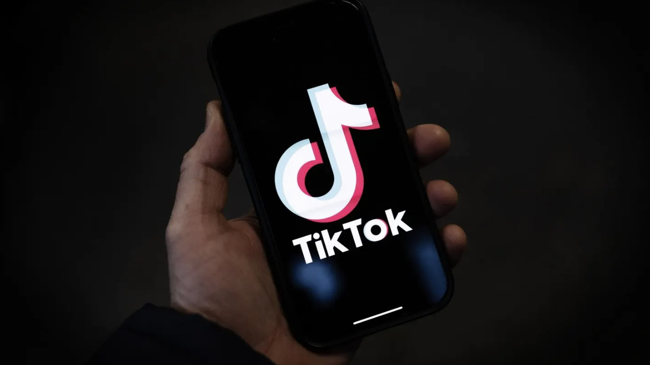 TikTok logo displayed on a smartphone screen.